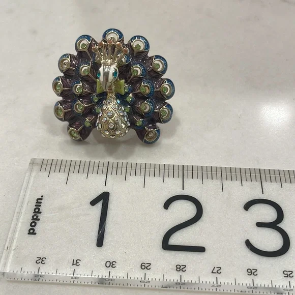 Betsey Johnson peacock ring - Picture 4 of 5